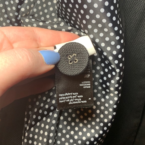 US 10 H&M Gray Button & Zipper Detail Mini Jacket / Cape with Pockets - Picture 10 of 14